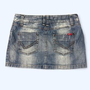 Y2K Grunge Denim Mini Skirt by Only!